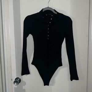 Zara black bodysuit S